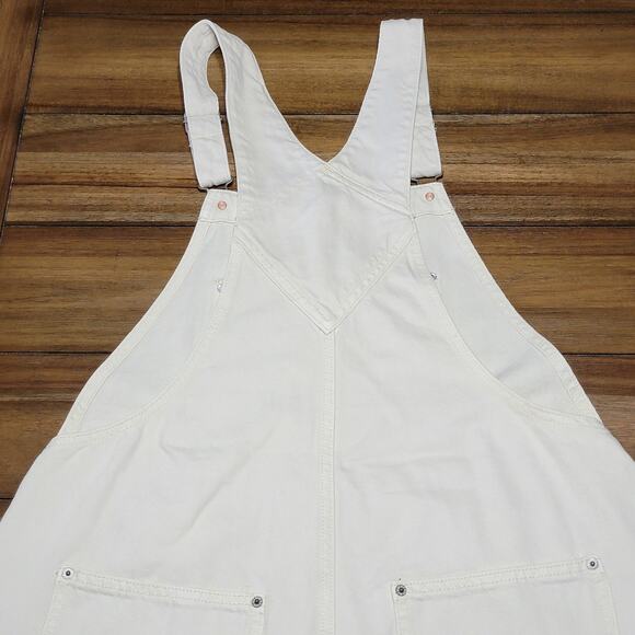 Old Navy Khaki Denim Jeans Overalls  - Size 16 NWT - Picture 4 of 7